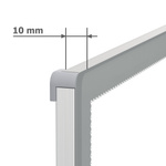 LED poster frame, ultra-slim illuminated frame, frame depth only 10 mm