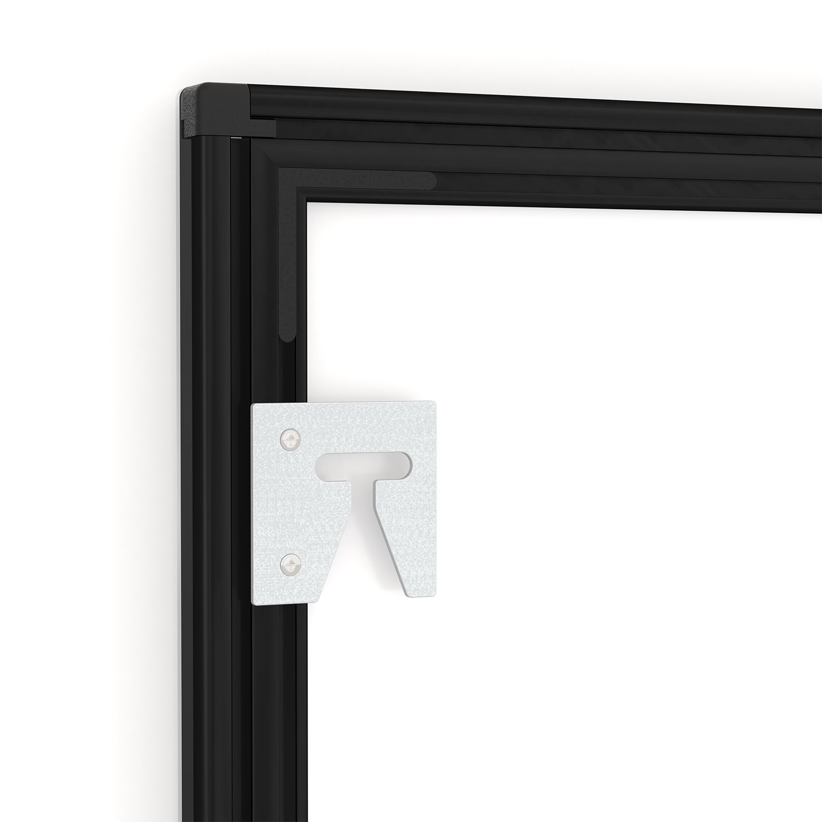 LED Poster Frame, A1, Detail of Rear Side with Wall Mount
