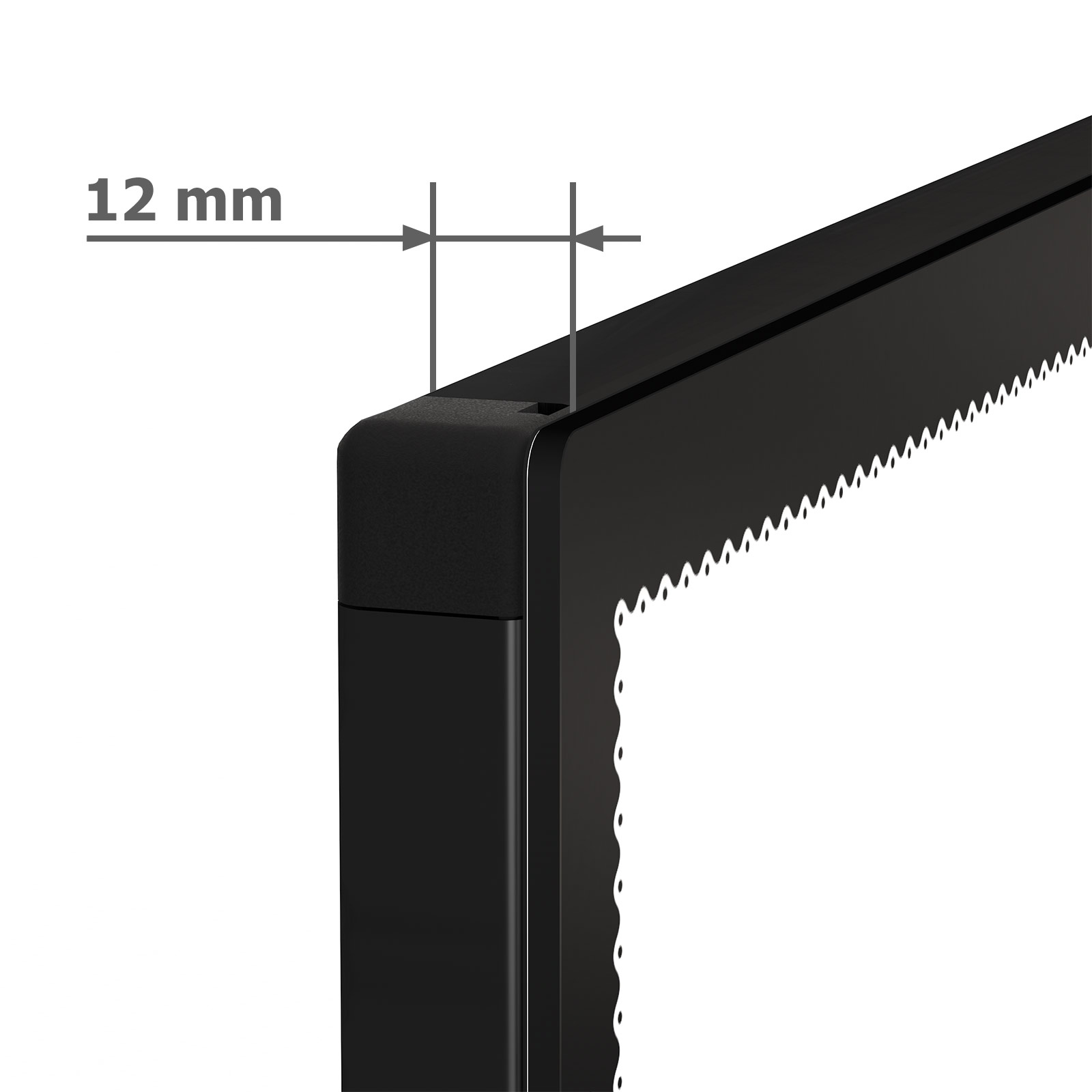 LED poster frame, ultra-slim illuminated frame, frame depth only 12 mm