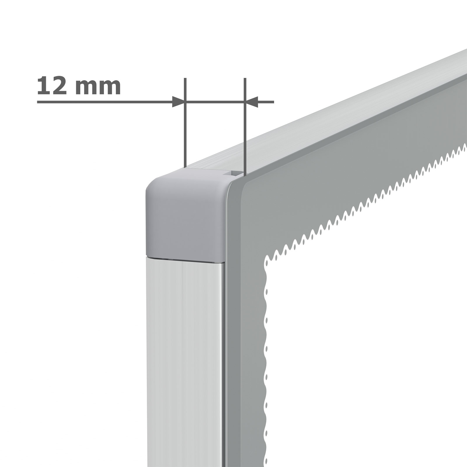 LED poster frame, ultra-slim illuminated frame, frame depth only 12 mm