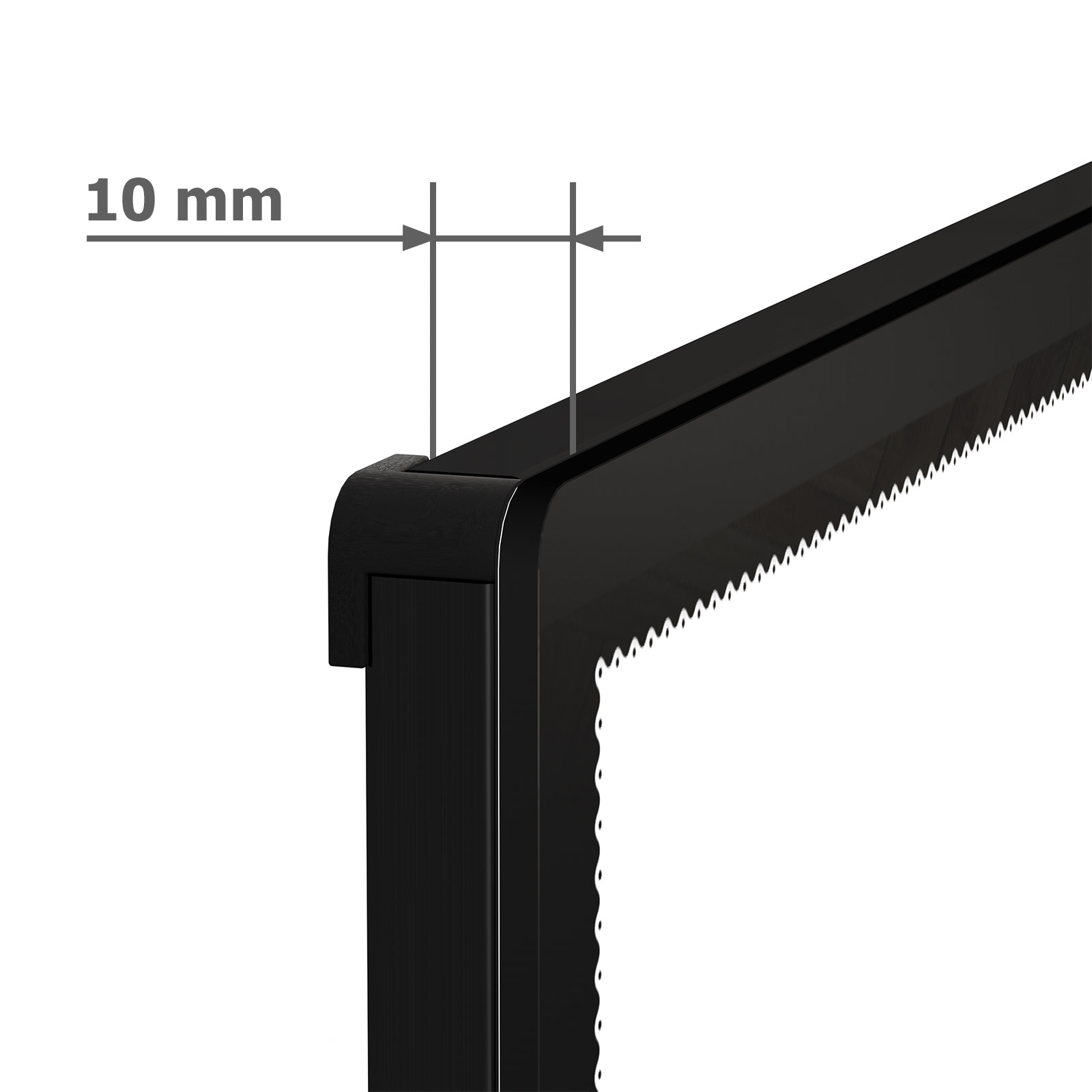 LED poster frame, ultra-thin illuminated frame, frame depth only 10 mm
