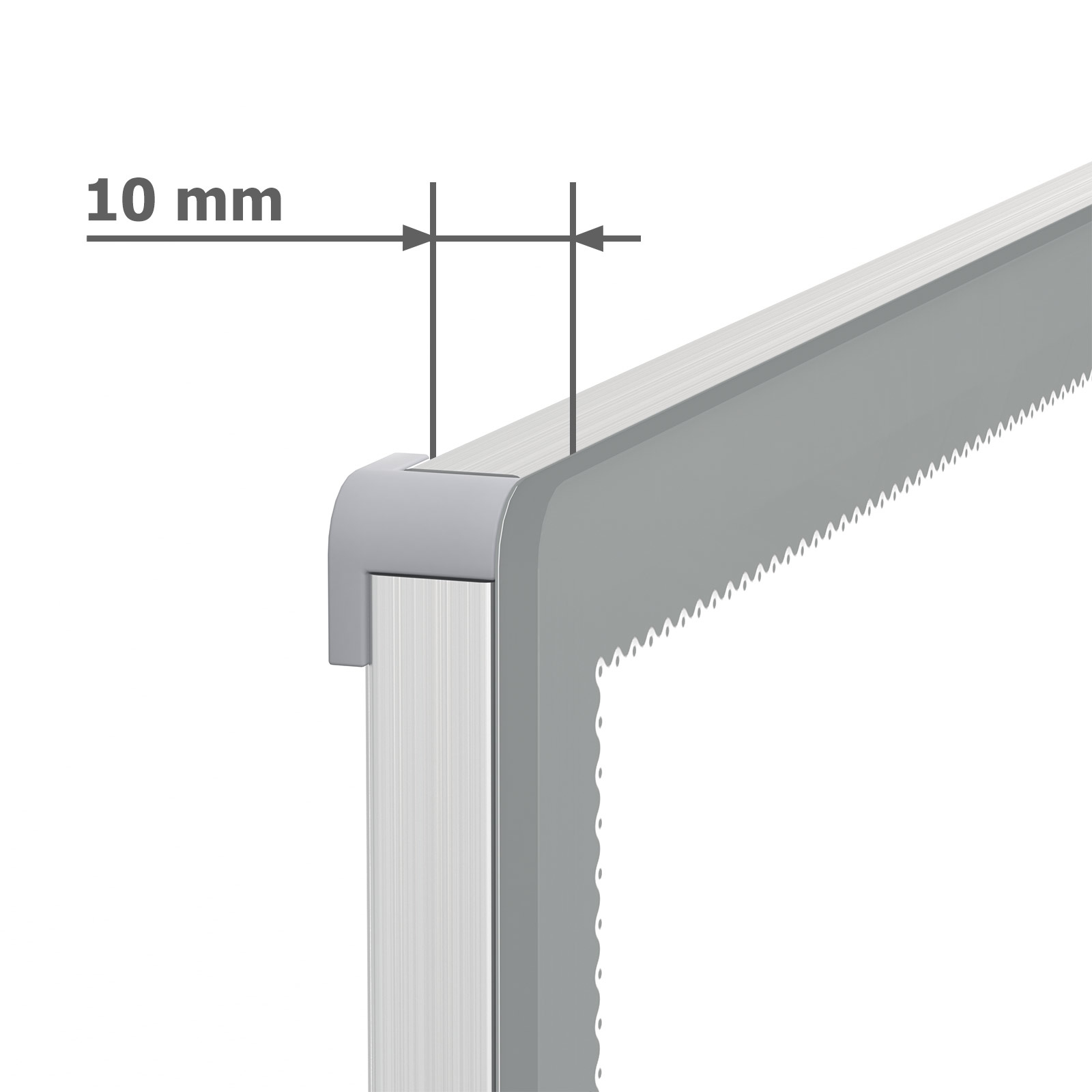 LED poster frame, ultra-slim illuminated frame, frame depth only 10 mm