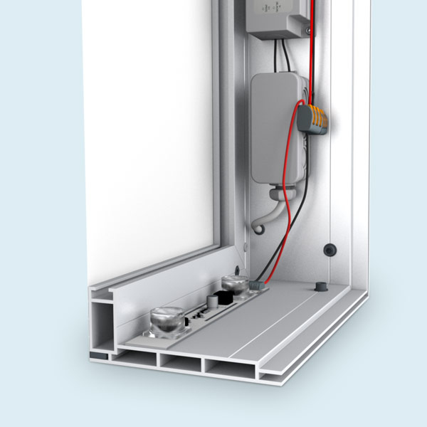 Tension frame profile made of aluminum, frame depth 120 mm