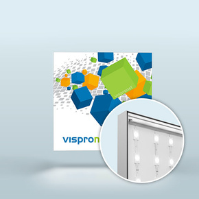 Lightbox Q-Frame® LED - Square, profile 50 mm