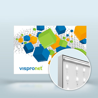 Lightbox Q-Frame® LED - Landscape, profile 50 mm