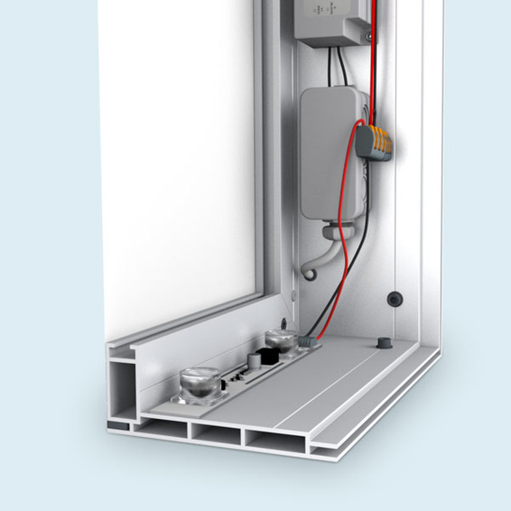 Tension frame profile made of aluminum, frame depth 120 mm