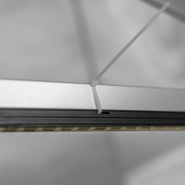 LED Strips - Mounting Option 3: Cable Ties, Flexible Attachment