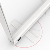 Messewand Lightbox fold Akku, Detail: drehbarer Fuß