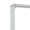 Trade fair wall Lightbox flex, detail: upper corner