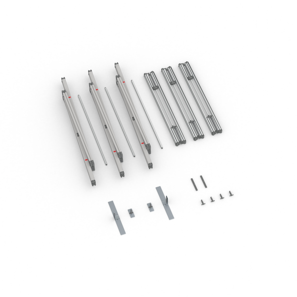 Scope of delivery Keder frame flex, system width 300 cm, system height 300 cm