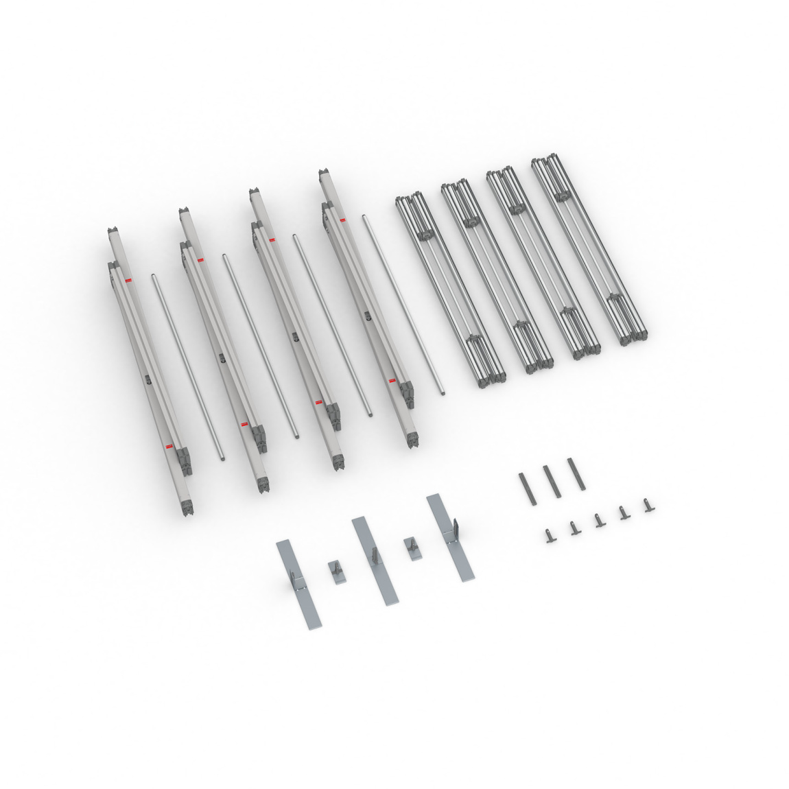 Scope of delivery Keder frame flex, system width 400 cm, system height 300 cm