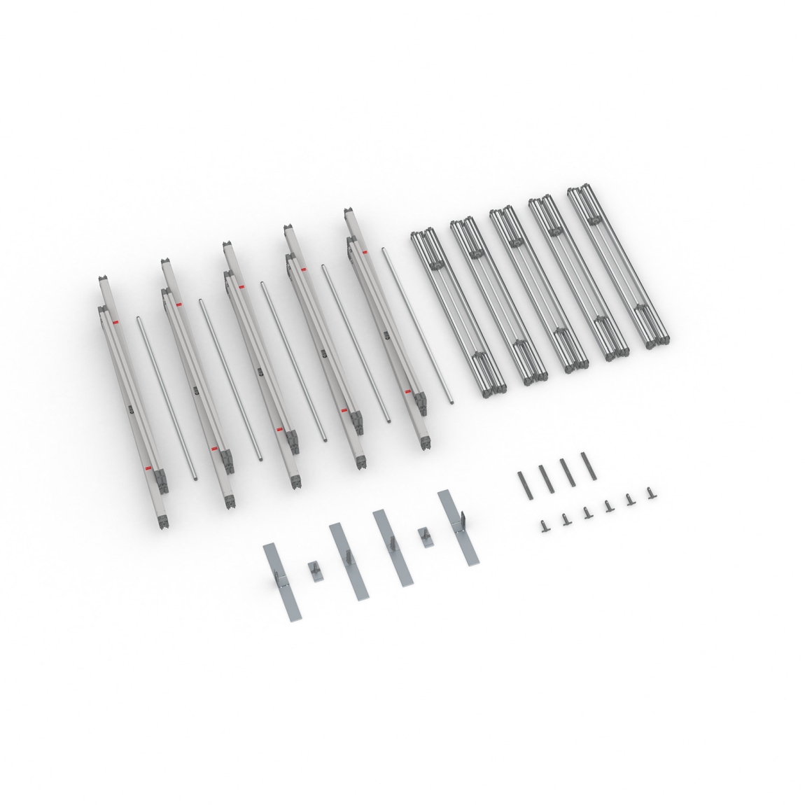 Scope of delivery Keder frame flex, system width 500 cm, system height 300 cm