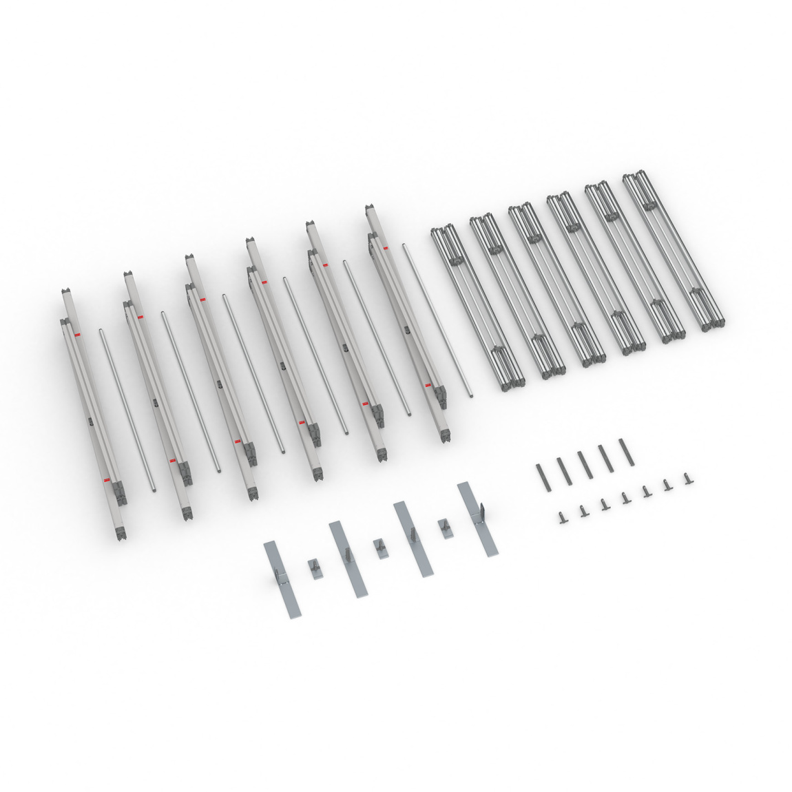 Scope of delivery Keder frame flex, system width 600 cm, system height 300 cm