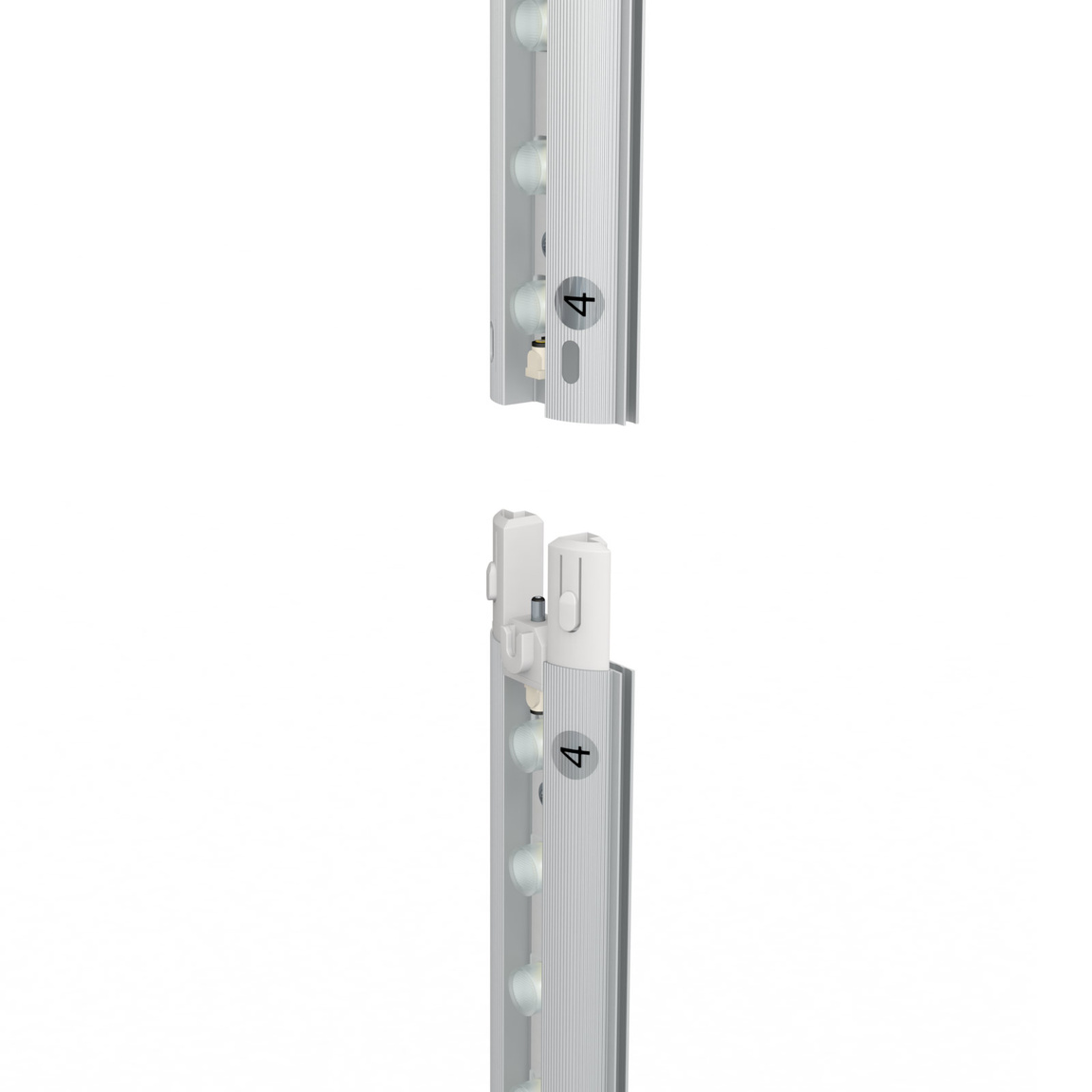 Trade fair wall Lightbox click, click mechanism