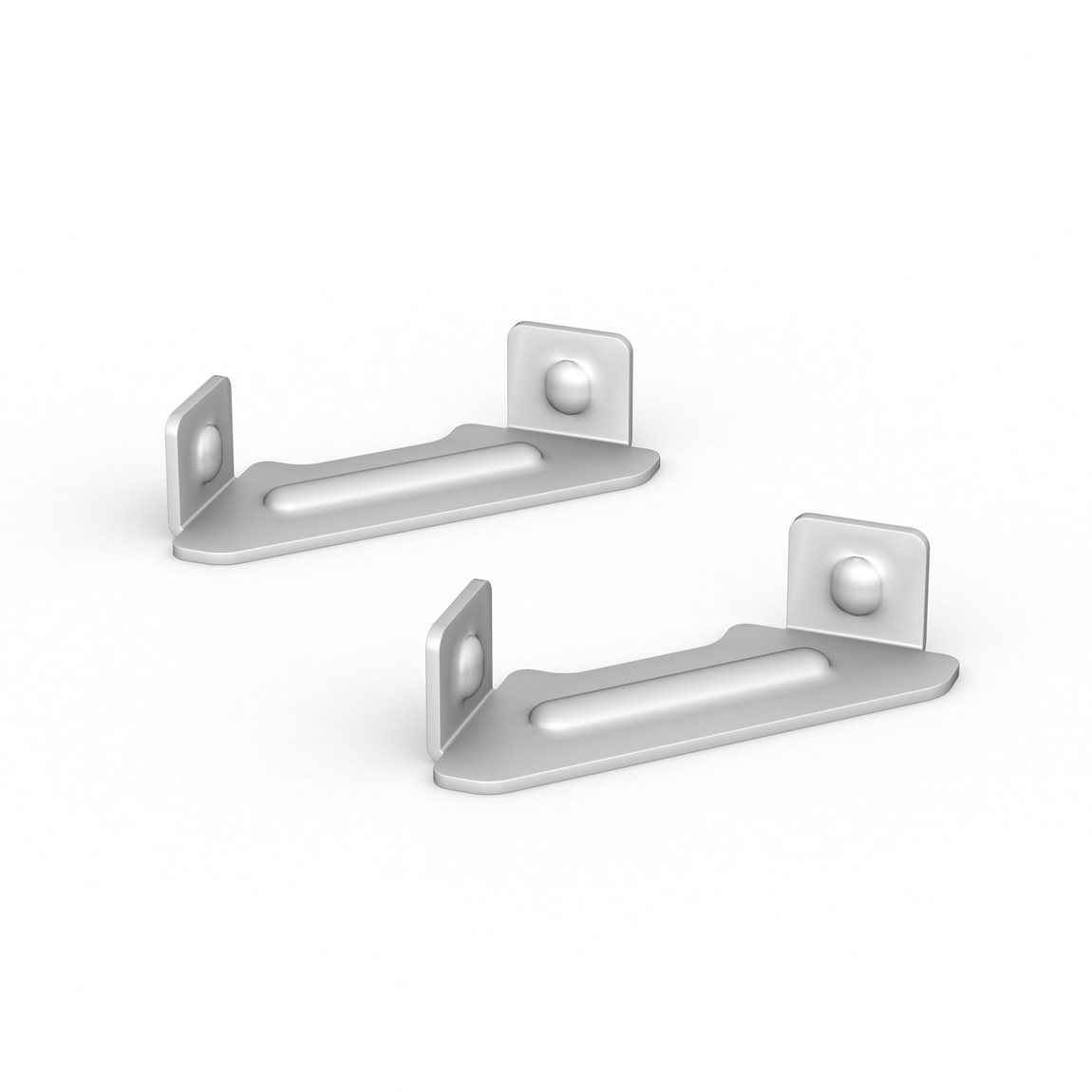 Optional accessories: 90° connector set for Lightbox click exhibition wall