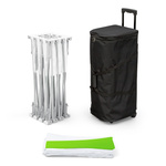 Scope of delivery Pop Up Velcro curved 3 x 3, including carrying bag and printed panel