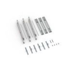 Delivery content keder display Flex, system width 300 cm, system height 300 cm