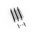 Lieferumfang Kederrahmen flex, Systembreite 300 cm, Systemhöhe 250 cm, schwarz