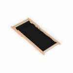 Eco deck chair without armrests, folded