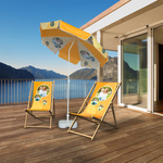 Custom-printed deck chairs for the home terrace