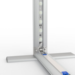 Trade Show Counter Lightbox Fold, Detail: Corner