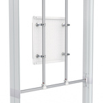 Perforated panel is held by strong magnets
