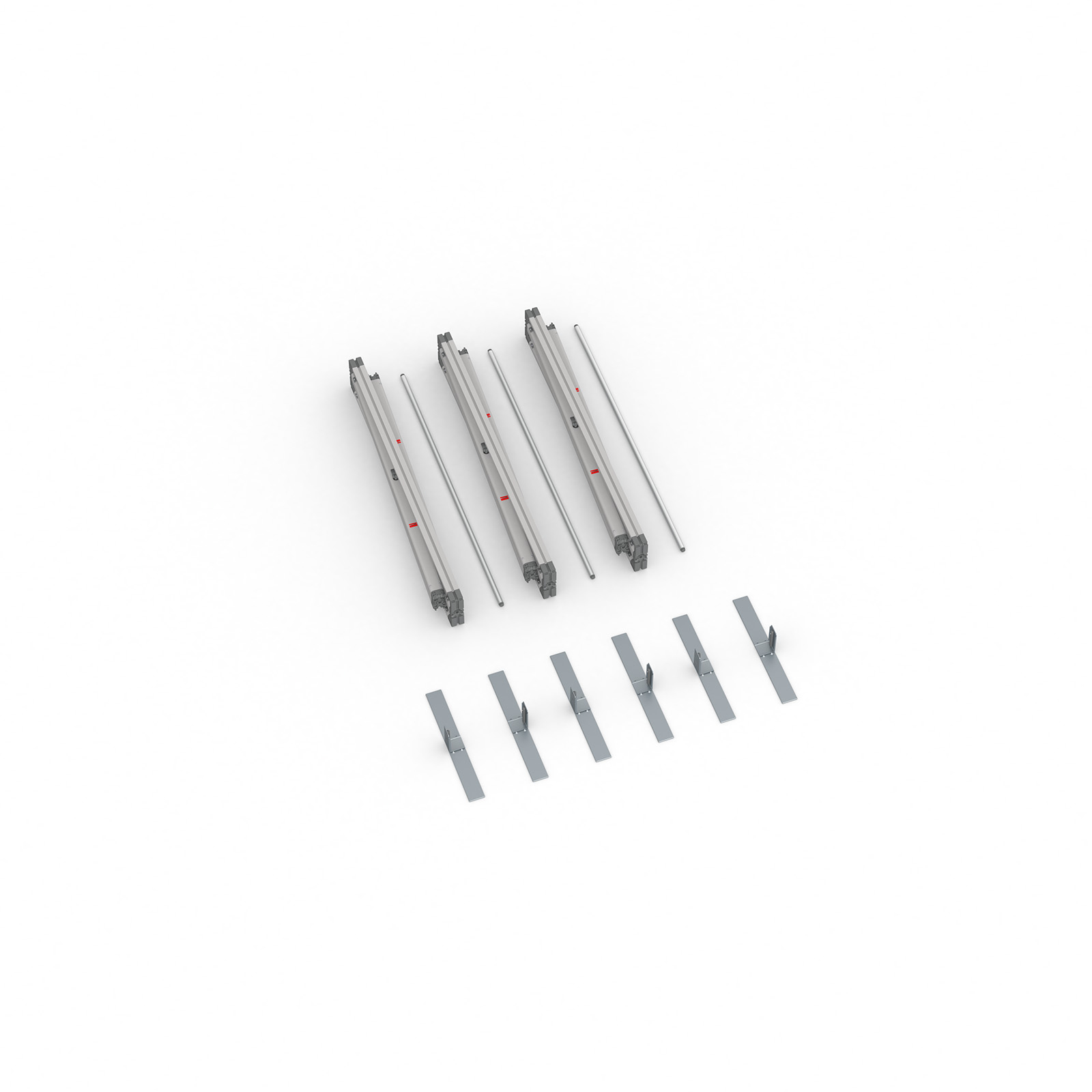 Scope of delivery Keder display flex, system width 300 cm, system height 200 cm