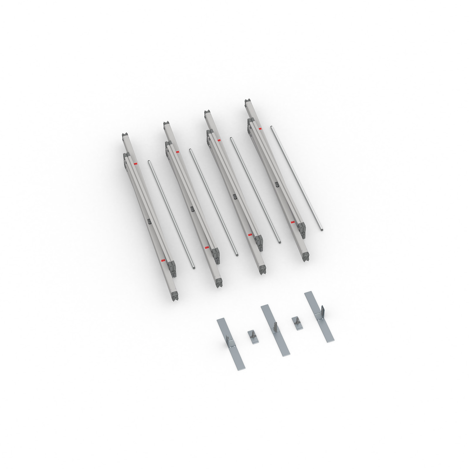 Scope of delivery Keder frame flex, system width 400 cm, system height 250 cm