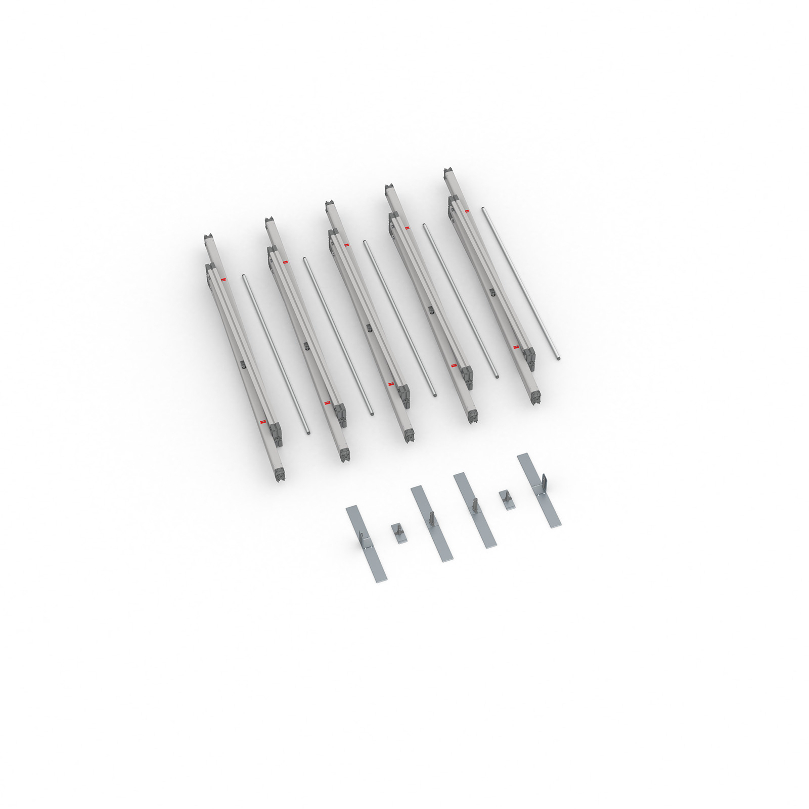 Scope of delivery Keder frame flex, system width 500 cm, system height 250 cm