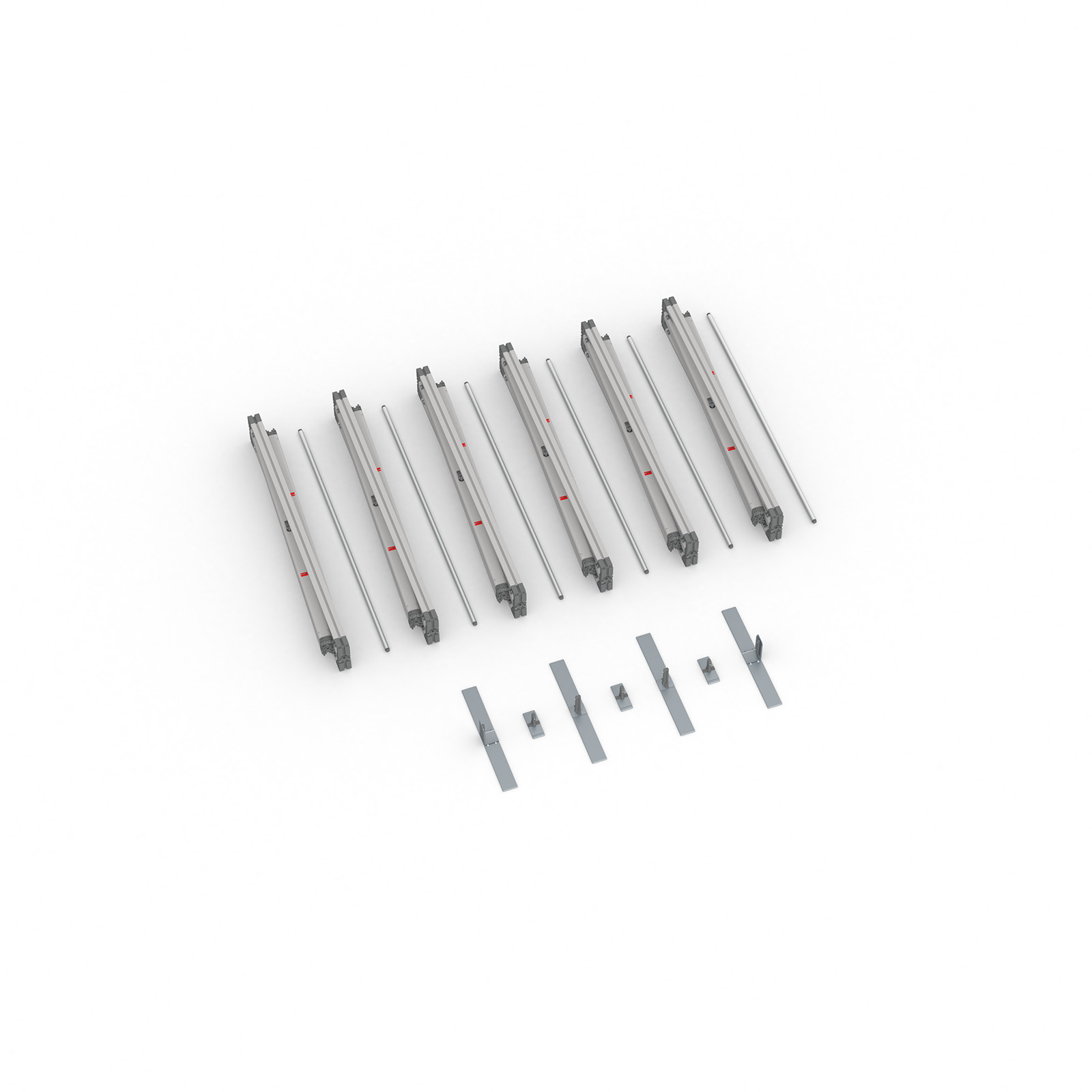 Scope of delivery Keder frame flex, system width 600 cm, system height 200 cm
