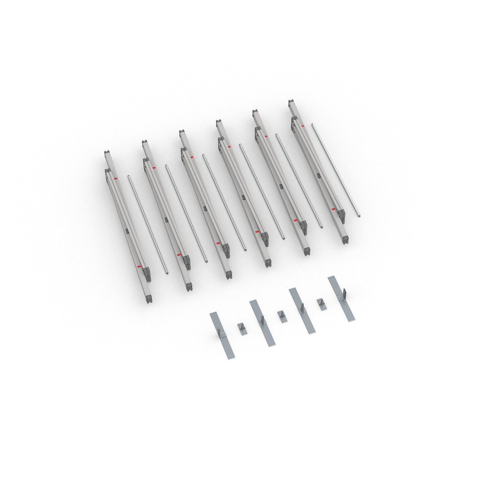 Scope of delivery Keder frame flex, system width 600 cm, system height 250 cm