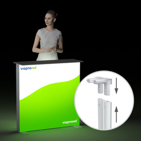 Exhibition counter Lightbox Flex Basic