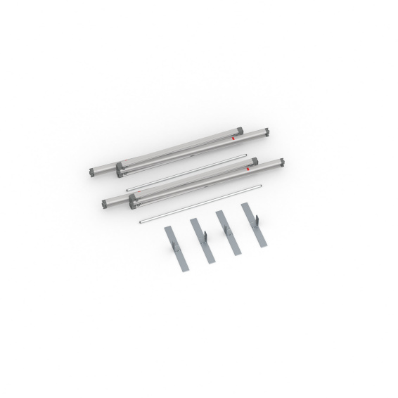 Scope of delivery Keder display flex, system width 200 cm, system height 250 cm