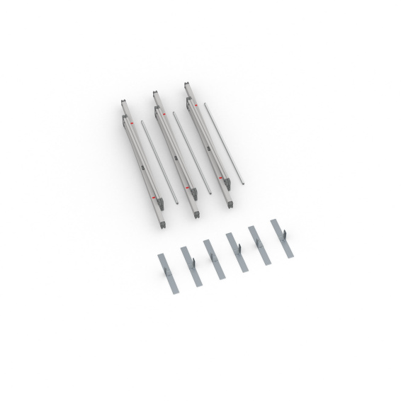 Scope of delivery Keder display flex, system width 300 cm, system height 250 cm