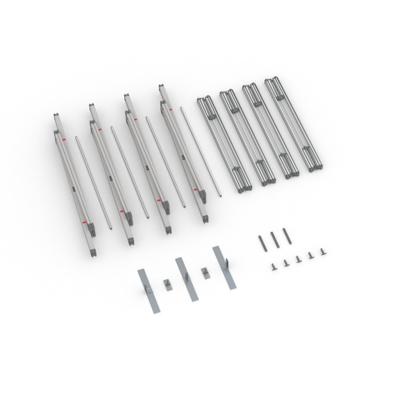 Scope of delivery Keder frame flex, system width 400 cm, system height 300 cm