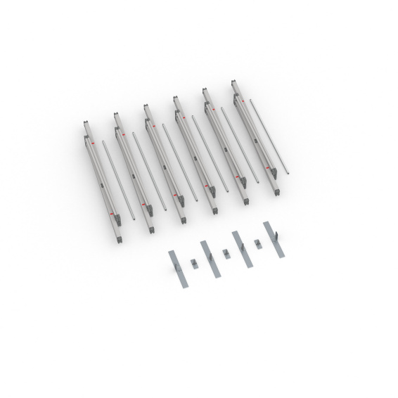 Scope of delivery Keder frame flex, system width 600 cm, system height 250 cm