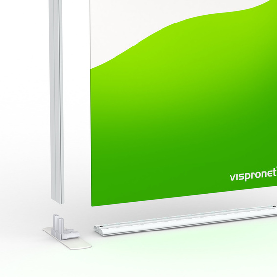 Lightbox flex exhibition wall: click connectors