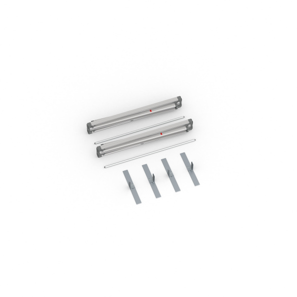 Delivery content keder display Flex, system width 200 cm, system height 200 cm