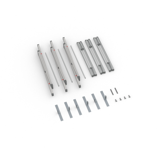 Delivery content keder display Flex, system width 300 cm, system height 300 cm