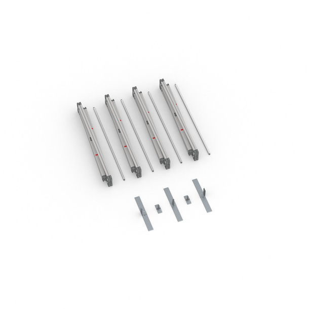 Scope of delivery Keder frame flex, system width 400 cm, system height 200 cm