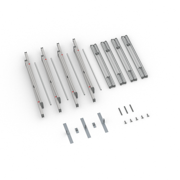 Scope of delivery Keder frame flex, system width 400 cm, system height 300 cm