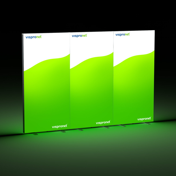 Trade Show Wall Lightbox Click 300 x 200 cm