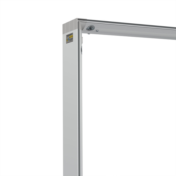 Trade fair wall Lightbox click, detail: corner