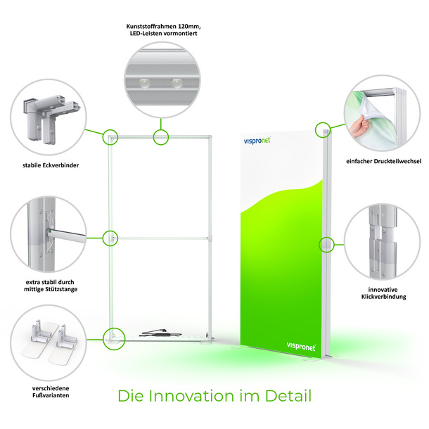 Trade Show Wall Lightbox Flex - Key Features