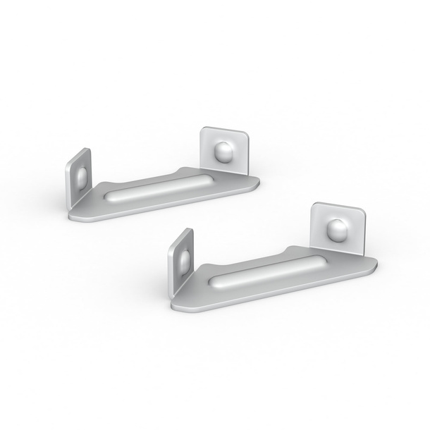 Optional accessories: 90° connector set for Lightbox click exhibition wall