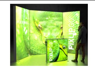Trade Show Wall Set Lightbox Flex Trio