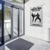 Company sign as a welcome at the entrance area
