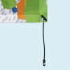 Mounting variant: tension rubber with toggle and plastic hooks, 300 mm