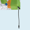 Mounting variant: tension rubber with toggle and hook, 300 mm