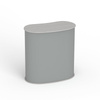 Lamella counter: can be used without pressure part, elegant silver-coloured front